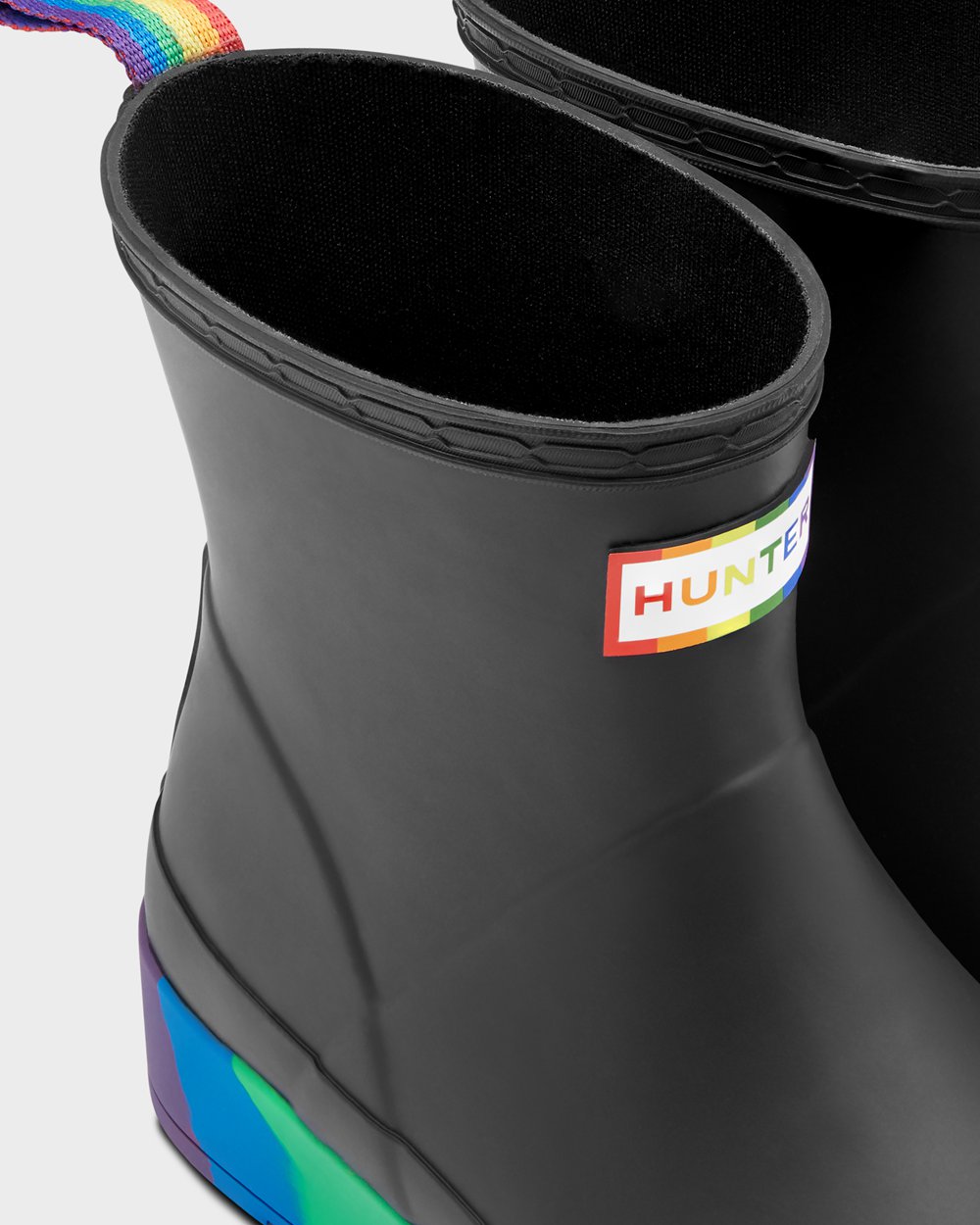 Botas Play Hunter Homem Pretas - Original Pride Heeled Rain - 16QYKNALT